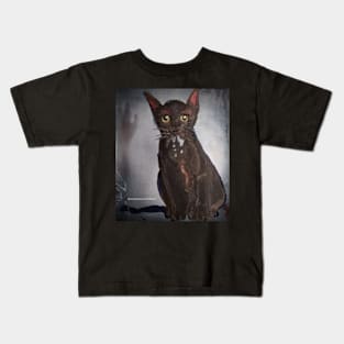 Black cat Kids T-Shirt